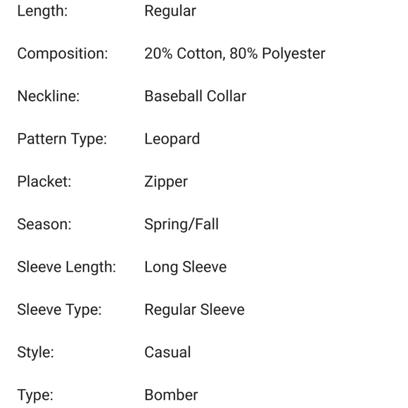 Leopard Zip Up Bomber Jacket - Picture 5 of 8